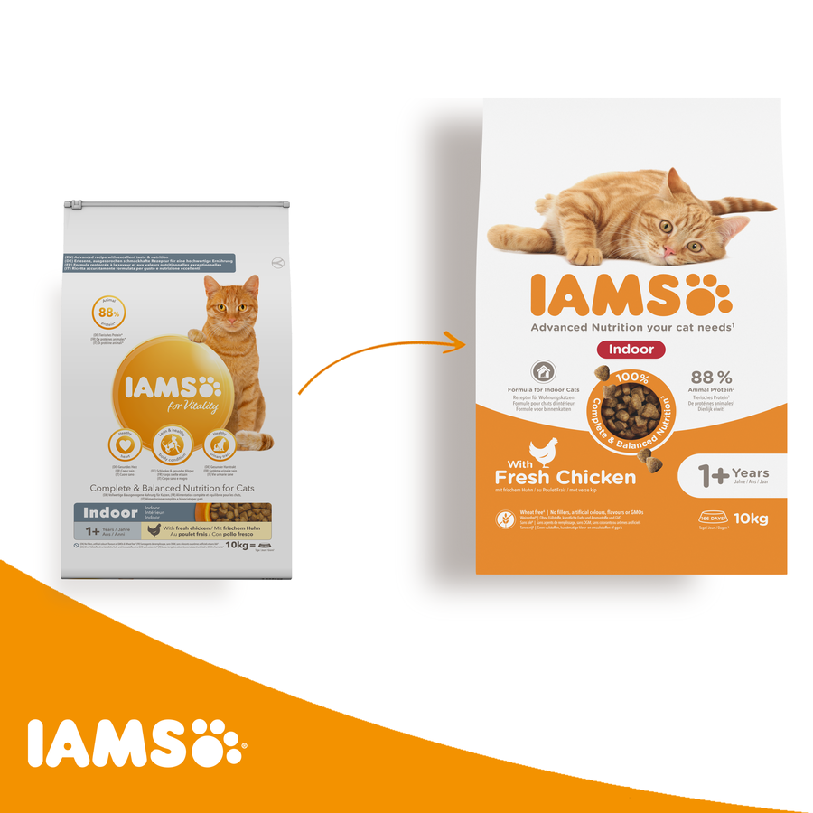 IAMS Advanced Nutrition Indoor 1+ Years droogvoer met verse kip voor katten
