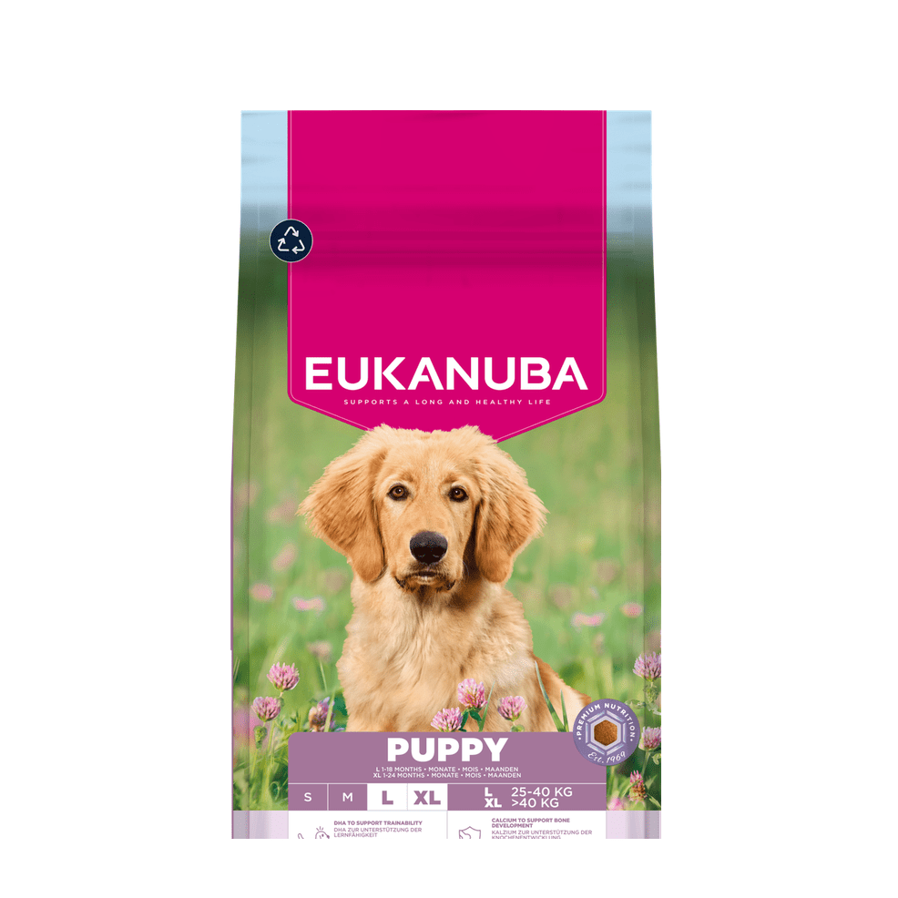 EUKANUBA droogvoer voor puppy's van grote rassen, rijk aan lam en rijst