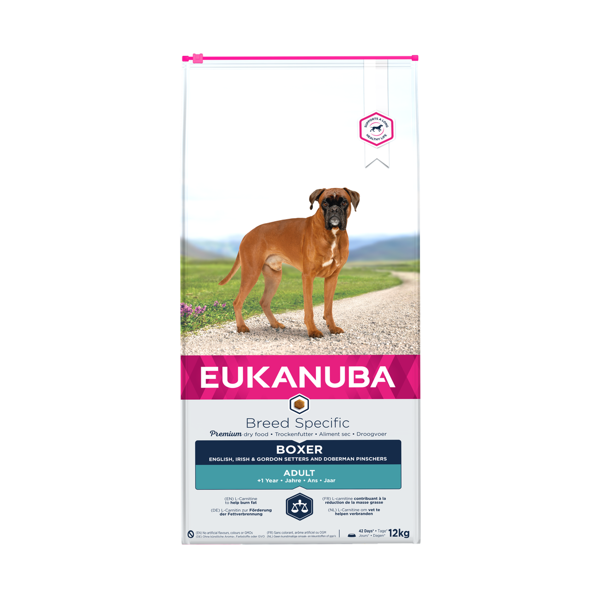 EUKANUBA droog hondenvoer voor volwassen boxers, rijk aan kip