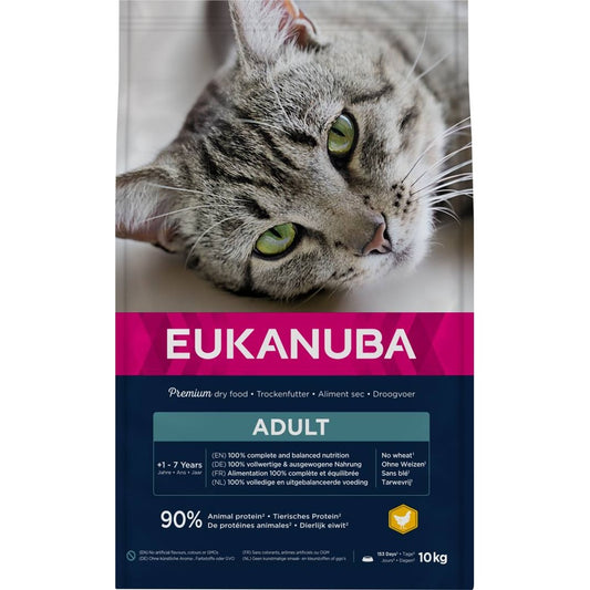 EUKANUBA droogvoer voor volwassen katten, kip