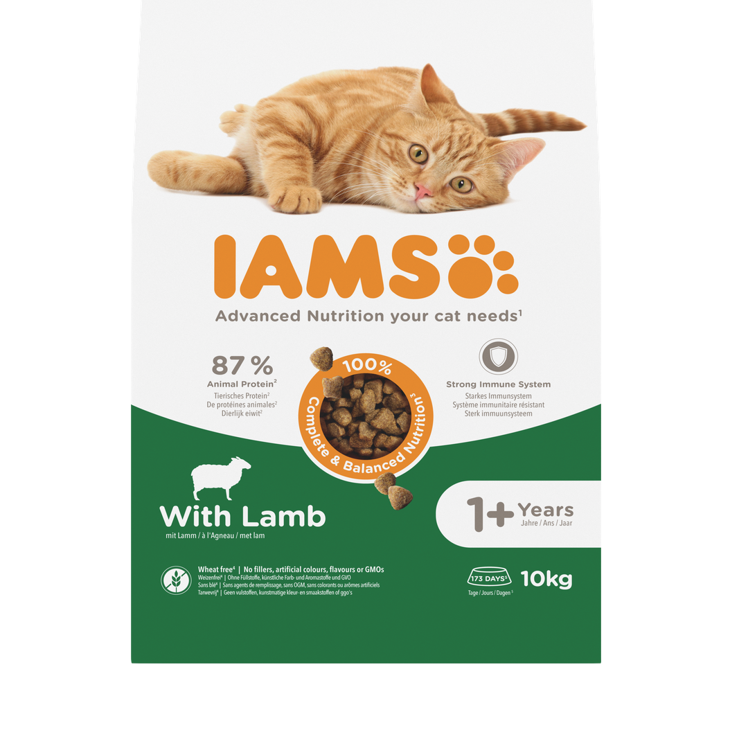 IAMS Advanced Nutrition 1+ Years droogvoer met lam voor katten 10 kg