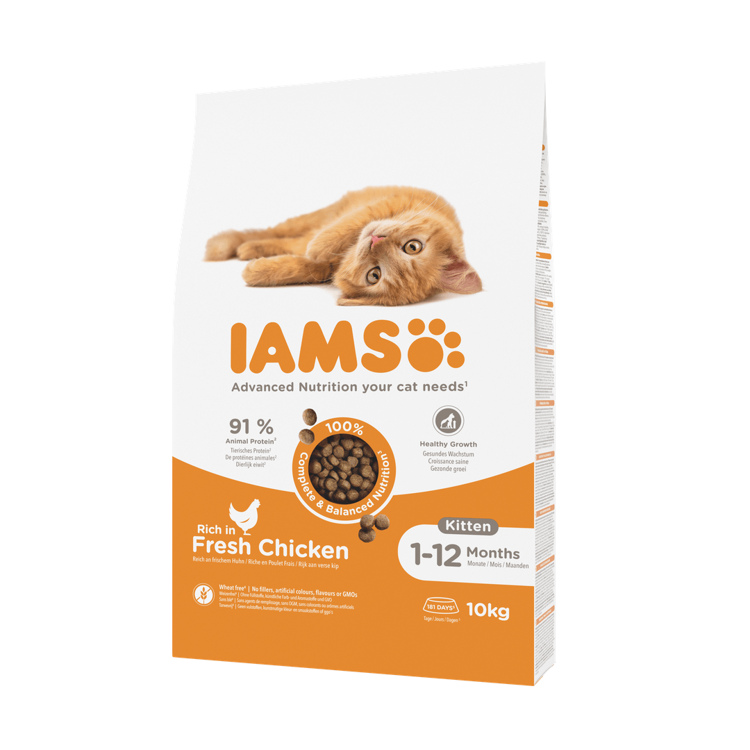 IAMS Advanced Nutrition droogvoer met verse kip voor kittens
