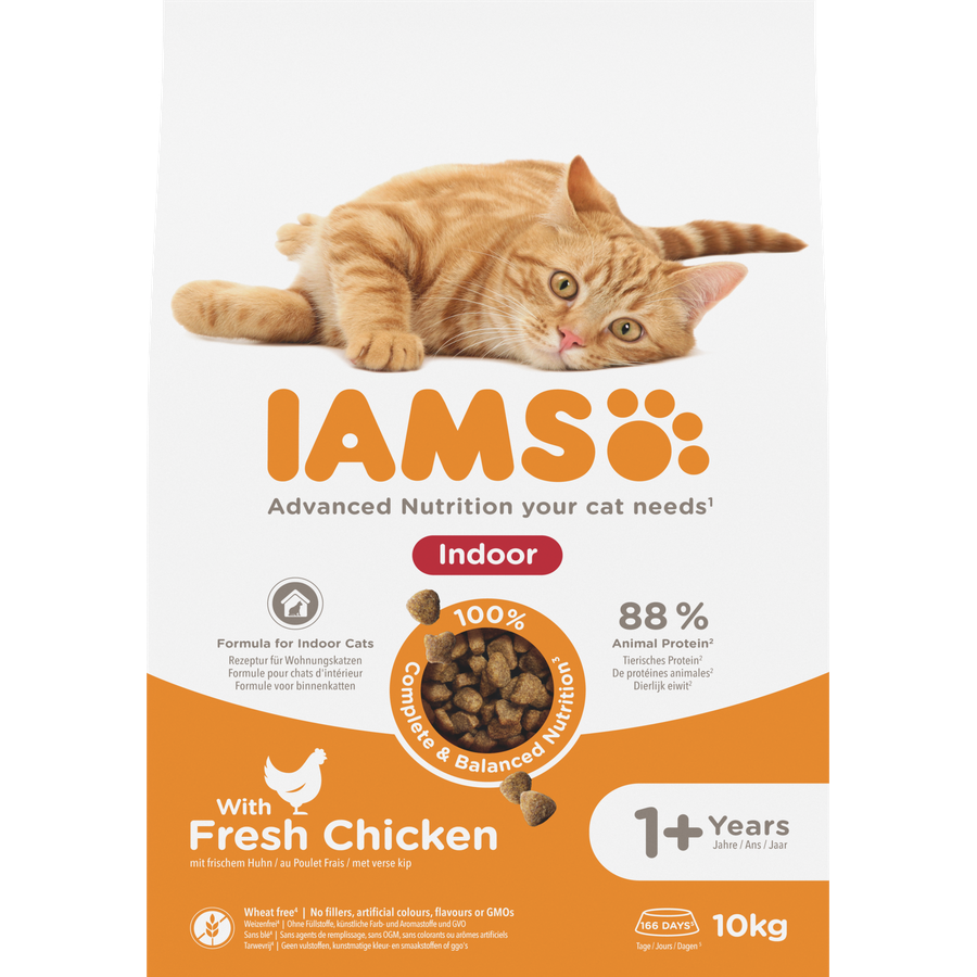 IAMS Advanced Nutrition Indoor 1+ Years droogvoer met verse kip voor katten