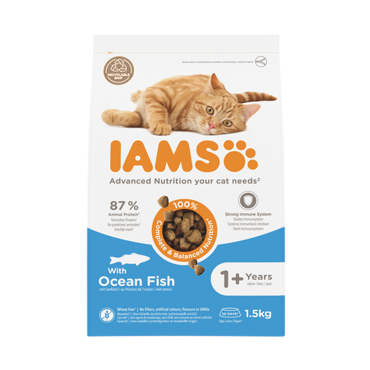 IAMS Advanced Nutrition 1+ Years droogvoer met zeevis voor katten 1,5 kg