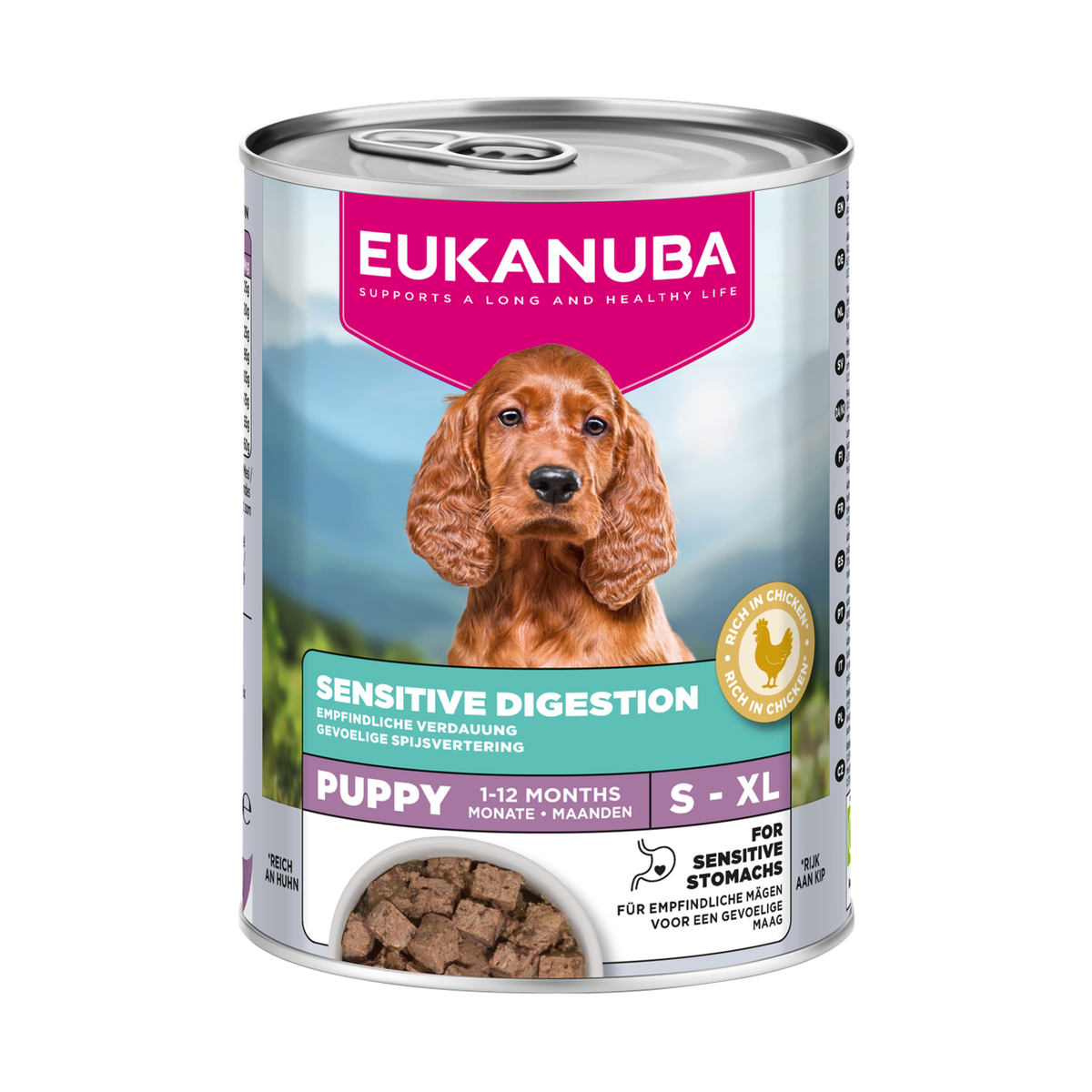 EUKANUBA Special Care natvoer voor puppy's, gevoelige spijsvertering, met kip