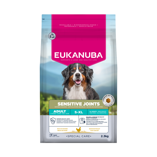 EUKANUBA Special Care droog hondenvoer voor volwassen honden, gevoelige gewrichten, met kip 2,3 kg