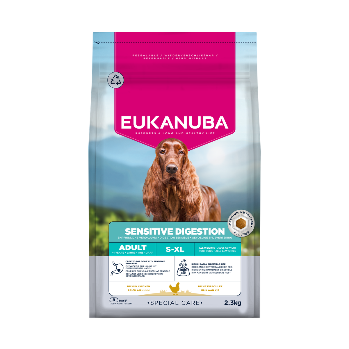 EUKANUBA Special Care droog hondenvoer voor volwassen honden, gevoelige spijsvertering, met kip 2,3 kg
