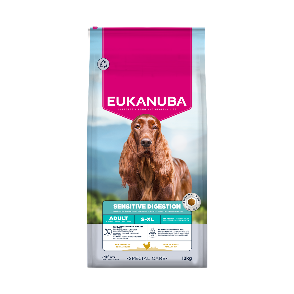 EUKANUBA Special Care droog hondenvoer voor volwassen honden, gevoelige spijsvertering, met kip 12 kg