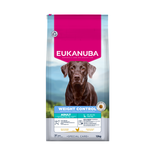EUKANUBA Special Care droog hondenvoer voor volwassen honden van grote rassen, gewichtscontrole, met kip 12 kg
