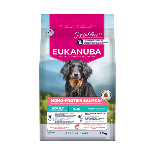 EUKANUBA Special Care droog hondenvoer voor volwassen honden, mono-proteïne zalm 2,3 kg