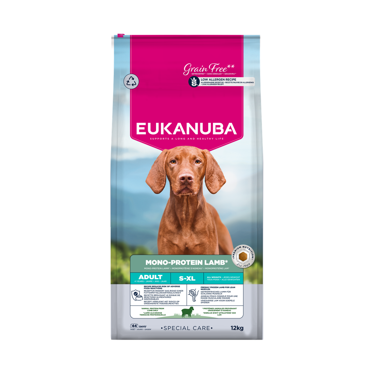 EUKANUBA Special Care droog hondenvoer voor volwassen honden, mono-proteïne lam 12 kg