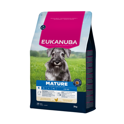 EUKANUBA droog hondenvoer voor oudere honden van kleine rassen, rijk aan verse kip 3 kg