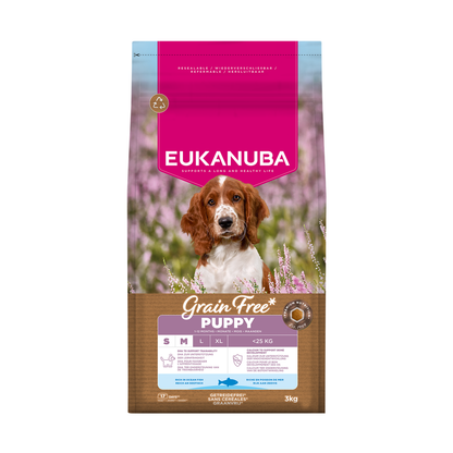 Eukanuba Grain Free dog puppy small/medium ocean fish 3 kg