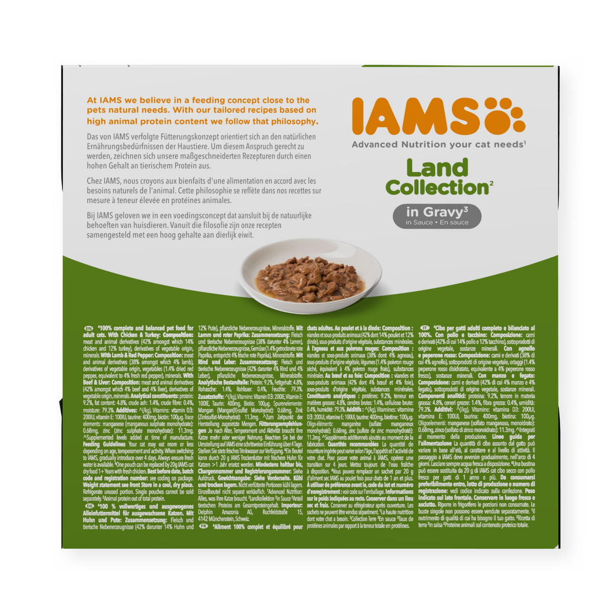 IAMS Delights Land Collection natvoer in saus voor volwassen katten