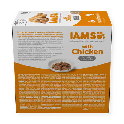 IAMS Delights natvoer met kip in gelei voor kittens